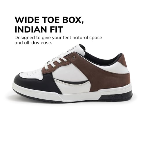 Image of Superdog Men Dogs M11 /M12 Monochrome Classic Sneakers | Everyday Casual Shoes | 5-Layer Hexa-Cushion Comfortable Walking Footwear with Wide Toe Box & Anti-Slip Sole | Lace-Up Style