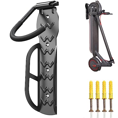 AceTaken Eletric Scooter Rack Wall Mount,Scooter Hangers for Indoor,Garage,Shed, Vertical Hook Holder for Bike,Electric Scooter,Kid Scooter, Heavy Duty Holds Up to 60 lbs-2pcs
