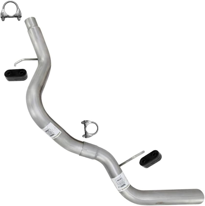 Exhaust Tail Pipe Compatible for 2002-2006 Cadillac Escalade 6.0L | 2003-2006 Cadillac Escalade ESV 6.0L | Northeastern Exhaust | Includes Clamps and Hangers | Direct-Fit Replacement