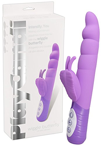 Vibromasseur Butterfly Wiggle stimulation clitoridienne intense pourpre
