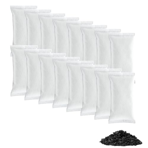 KaiCarnte 16 Pack Shoe Deodorizer Bags,Activated Charcoal Odor Absorber,Closet Deodorizer