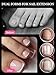 EBANKU 300 Pcs Toe Dual Nail Forms for Poly Extension Gel, Toenail Dual Forms Reusable Full Cover Molds for French Tip Acrylic Toenails Pedicure for Salon & DIY at Home 15 Sizes