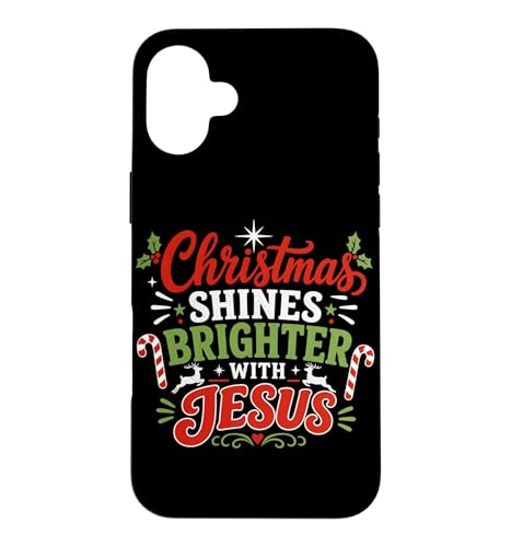 Shines Brighter With Jesus Faith ���p�O���t�B�b�N �N���X�`���� �X�}�z�P�[�X iPhone 16 Plus �p