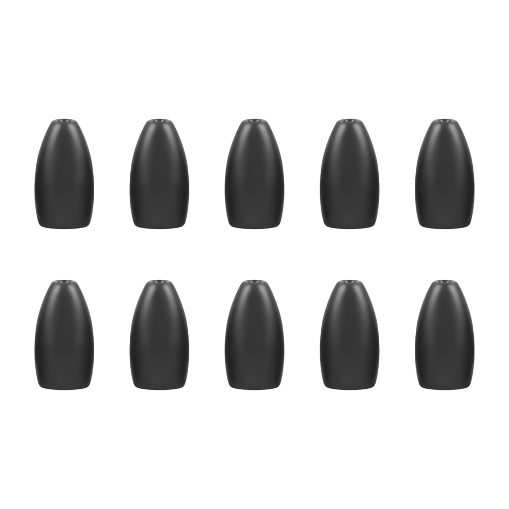 10PCS Tungsten Fishing Weights Sinkers,Tungsten Bullet Fishing Weights Tackle Saltwater Casting Fishing Sinkers Set for Bass Fishing