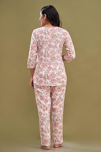 Image of feranoid Women Full Sleeves Cotton Nightsuits