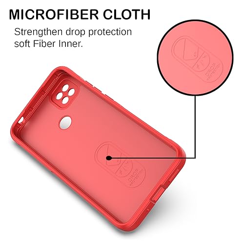 Image of amazon basics Basic Case for Mi Redmi 9 4G (Silicone Red)