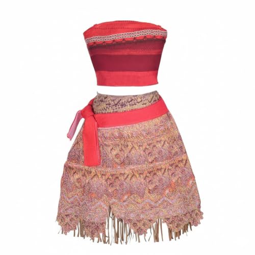 Lito Angels Deguisement Robe Princesse avec Accessoire Collier Enfant Fille, Anniversaire Fete Carnaval Costume Vetement Ete, Taille 5-6 ans