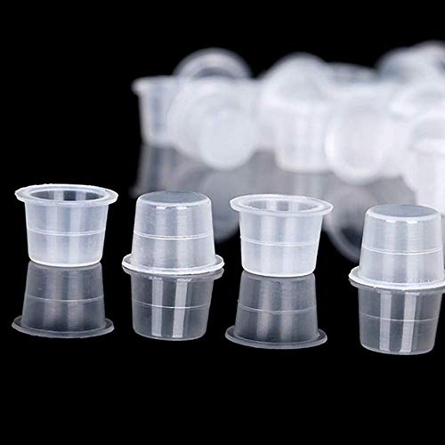 Tattoo Ink Cups 300PCS 14mm Medium Disposable Tattoo Pigment Caps Plastic for Tattooing Tattoo MachineTattoo Supplies Tattoo Needles Tattoo Kits