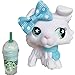 lps White Collie Pink Tail Blue Star Eyes Rare Figures Kids Collectable Gift Custom Ooak Collie with lps Accessories Coffee Drinks