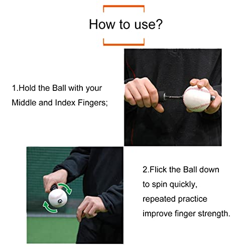 Baseball Pitching Trainer Finger Strength&Skill Aids,Pitching Velocity Tools,Muscle Power&Flexibility Training Equipment For Beginning/Intermediate Pitchers #TOP1