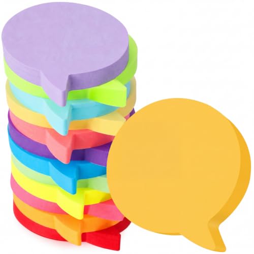 Leinuosen 12 Pack Bubble Sticky Notes Bulk 3 Inch, 100 Sheets/Pad