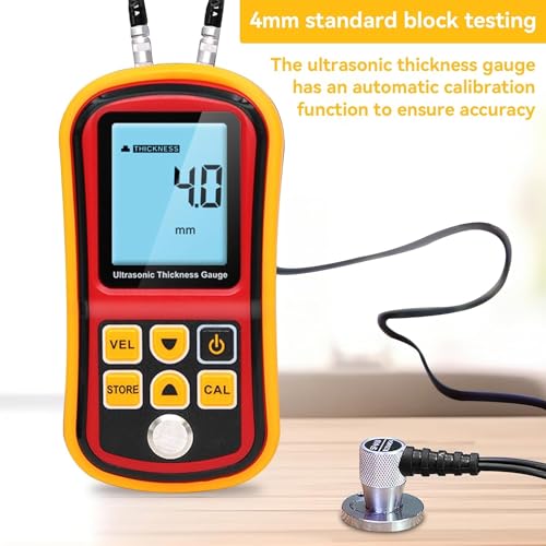 Calibrador Digital de Grosor Ultrasónico KEhtu, Instrumento Medidor de Ancho de Acero, Rango 1.2-225mm, Alta Precisión, Pantalla LCD Grande miniatura 3