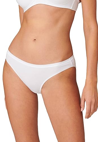 Schiesser Damen 2 Pack Mini Slip Bio Baumwolle - 95/5 Organic Unterwäsche, Weiß_174294, 38 EU