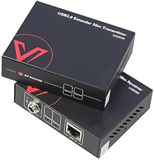 AV Access USB Extender over Cat5e/6/6a/7, Up to 196ft/60M, 4 USB 2.0 Ports, Zero Latency, Plug and Play, No Driver, Supports All Operating System, Keyboard and Mouse USB over Ethernet