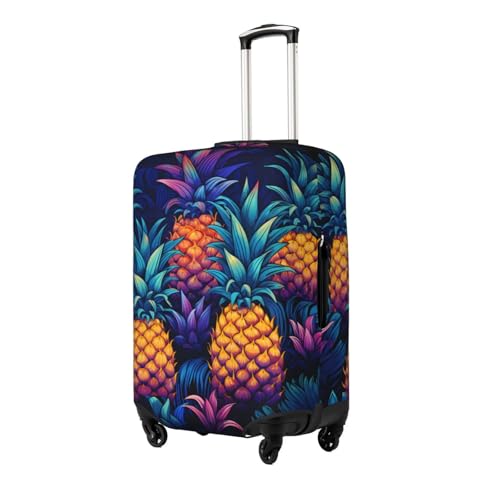 Pineapples Luggage Cover Washable Elastic Suitcase Cover Anti-Scratch Travel Luggage Protector Covers for Kids Adult M fits 22-24 inch Suitcase2