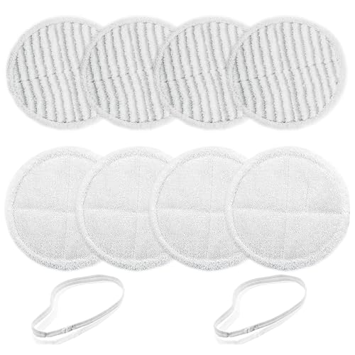 BIHARNT 8 Pack Spin-Wave Mop Replacement Pads Compatible with Bissell