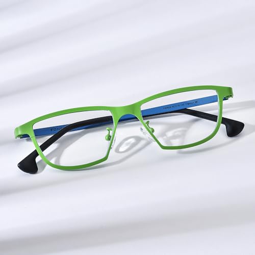 Image of FONEX Colorful Pure Titanium Glasses Frame Women Retro Round Eyeglasses