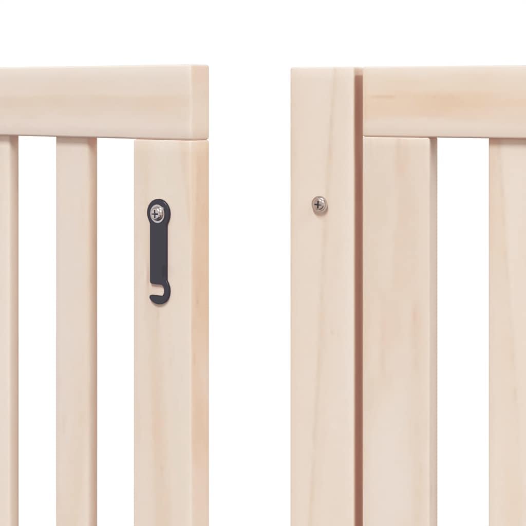 Grille de séparation pliable pour chien, 480 cm, avec porte, en bois de peuplier, avec porte, 480 cm, pour animaux de compagnie