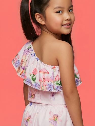 Image of Nautinati Girls Printed Top & Shorts Co-Ord Set | Age 2-10 Years