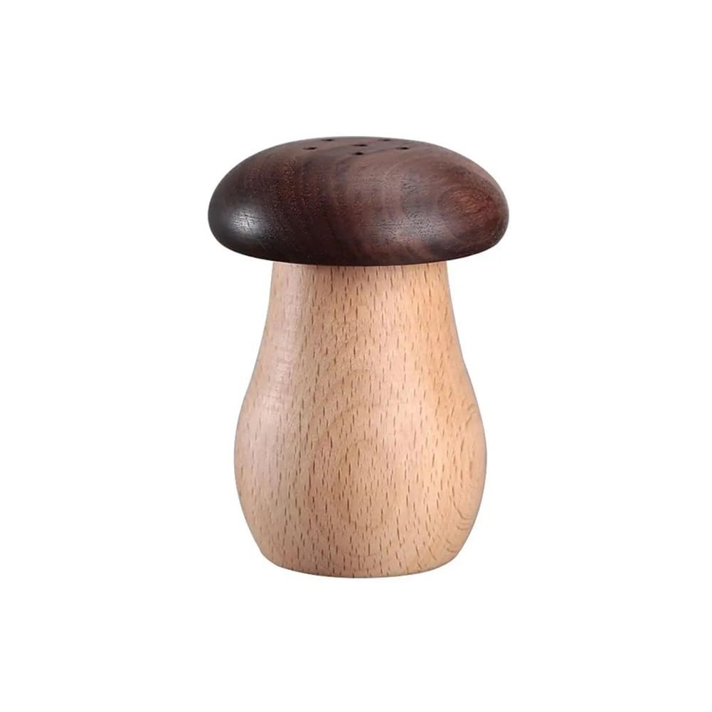 TIANSHENGQI Mushroom Shaped Toothpick Holder Wooden Dispenser Portable Container Kitchen Decor
