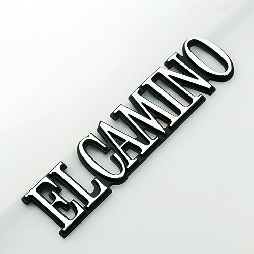 Image of 2Pcs Fit for 1978-1987 El Camino Quarter Panel Emblem 3D Badge Nameplate Letter Replacement for El Camino (Silver)