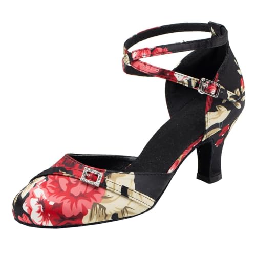 Chaussures Modern Jazz Femme en Noir Finition Soignée Talon 6cm
