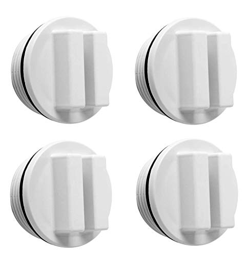 SP1022C Pool Plug Compatible with Hayward Pool Cleaner Vacuum, 1.5 Pool Spa Threaded Filter Drain Winter Plug, Vacuum Fittings for Concrete Pools with O-Ring