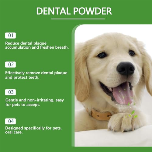 Pó Para Mau Hálito Canino - Produtos De Limpeza Dentária Canina - Refrescante Natural Com Colher 150