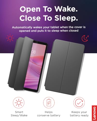 Image of Lenovo Folio Case for Lenovo Tab One Tablet - Luna Grey (ZG38C06914)