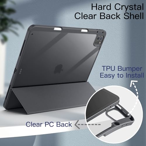 JETech Case for iPad Pro 12.9-Inch (2022/2021/2020/2018) with Pencil Holder - Image 3