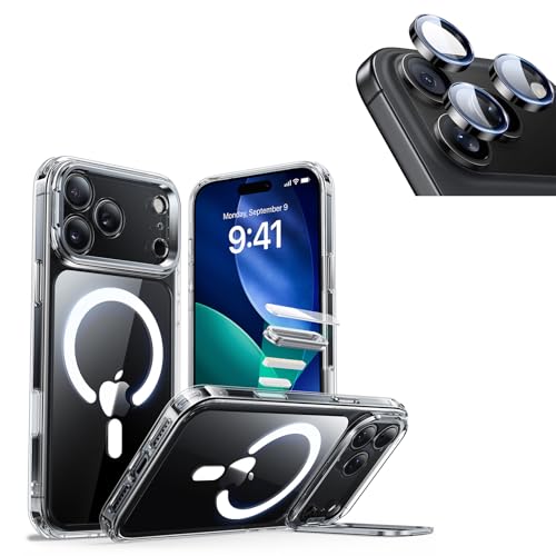 ESR for iPhone 17 Pro Max Case with Stand Camera Lens Protector