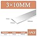 1pcs 6061 Aluminum Flat Bar - 1-3 mm Thickness, 500 mm Length, Versatile Solid Metal Stock for Industrial and DIY Projects(3x10mm)