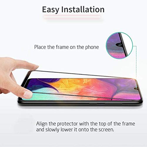 Image of Screen Protector for Realme Narzo 30A (Black) Tempered Glass Edge-to-Edge 6D Screen Guard With Installation Kit