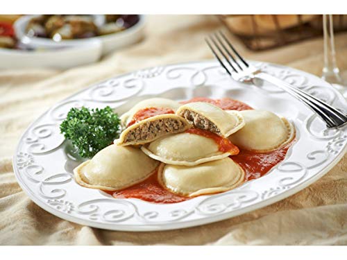 Rosina Food Celentano Large Meat Ravioli Pasta - Round, 22 Ounce -- 12 per case.