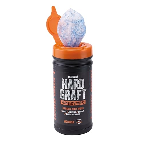 Lingettes multi-usages Draper Hard Graft 12436 pour désincruster la texture tuffée - 3