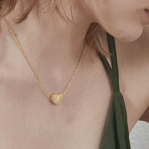Initial Necklace for Women Letter Necklaces for Girls Dainty Gold Heart Pendant for Little Girls Birthday Gifts for Teens2