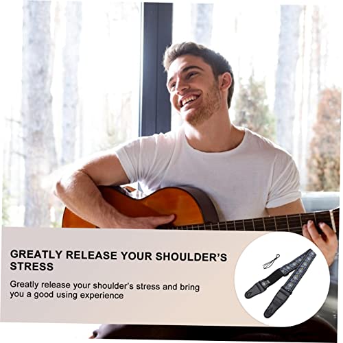 FAVOMOTO 1Pc Sangle De Guitare Ceinture En Cuir Guitare Classique Sangles Réglables Guitare Classique Coton Ceinture De Guitare Guitare Accessoires Coton Sangle De Guitare Broderie - Les Beatles, Paul McCartney, John Lennon, RIngo Starr, George Harrison FAVOMOTO 1Pc Sangle De Guitare Ceinture En Cuir Guitare Classique Sangles Réglables Guitare Classique Coton Ceinture De Guitare Guitare Accessoires Coton Sangle De Guitare Broderie – Image 3
