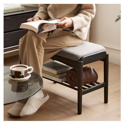 Banc à chaussures avec siège rembourré doux pour ranger l'entrée