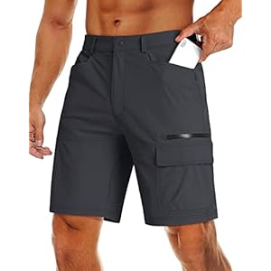 MAGCOMSEN Men’s Shorts Cargo Work Hiking Tactical Shorts with 5 Pockets Quick Dry, Sun Protection, Tear Resistant