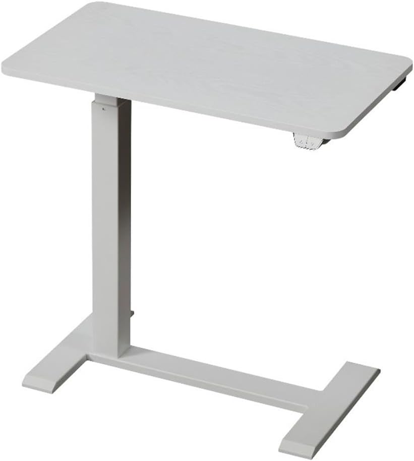 kowo Electric Height Adjustable Soft Side End Table in white
