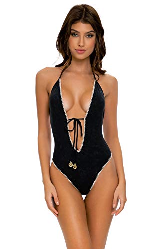 Luli Fama Midnight Dreaming - One Piece Bodysuit Black