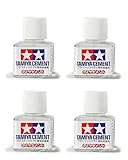 TAMIYA 87003 Liquid Cement Glue 40ml Hobby Adhesive FOUR PACK