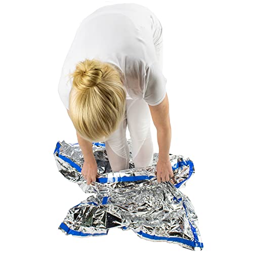 Image of HealthyLine Emergency Mylar Thermal Sleeping Bag, 10-Pack