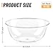 Qeirudu 10 oz Small Clear Plastic Bowls, 60 Pack Disposable Hard Plastic Party Serving Bowls for Salads, Ice Creams, Fruit, Desserts, Parfaits, Snacks