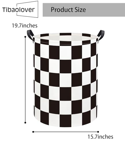 Image of Baby Laundry Basket Kids Hamper Toy Storage Bin for Boys Room Decor Baby Nursery Hamper Gift Baskets for Bedroom Bathroom(Race Flag)