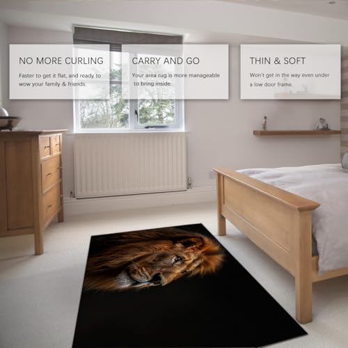 Tapis antidérapant lavable 90x150cm pour éviter les chutes au salon - 5