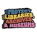 (3Pcs-3") Protect Libraries Archives and Museums Sticker Library Technician Archivist Die-Cut Waterproof Vinyl Sticker for Laptop Water Bottle Phone Cars Kindle Decal Stuff Gifts for Her Him 3 Inches