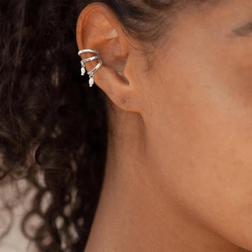 Image of Ear Cuffs Non Piercing Chunky Ear Cuff Earrings for Women Non Tarnish Clip on Cartilage Earrings Trendy Jewelry No Pierced Ears Fake Earring Set Fashion Accessories Jewelry Birthday Gifts