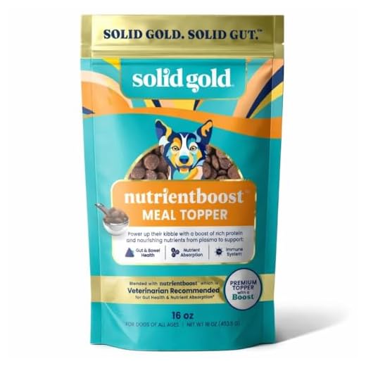 Solid Gold NutrientBoost Meal Toppers for Dogs - High Protein Dog Food Toppers for Dry Food - Grain Free Flavor Enhancer with Vitamins, Minerals & Amino Acids for Gut Health & Immune Support - 1lb