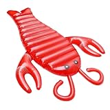 ORFOFE Aufblasbare Lobster Schwimmmatratze aus Langlebigem PVC Leichter Schwimmbett Sitz für Poolparty Outdoor spaß und Tragbar als Sommer Schwimmzubehör